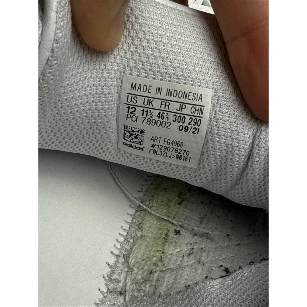 Adidas Superstar Mens Size 12 Triple White Athletic Lifestyle Shoes Sneakers